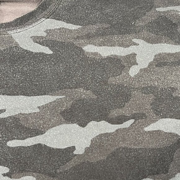 ATHLETA Studio To Street Crew Neck Sweatshirt Large Camo #509995 Black Gray. - Picture 3 of 6